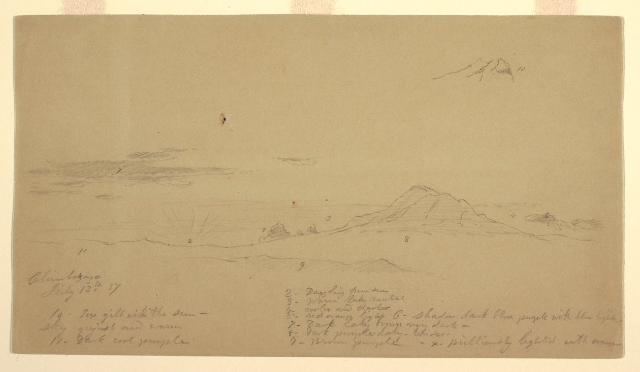 Mount Chimborazo vid solnedgången av Frederic Edwin Church