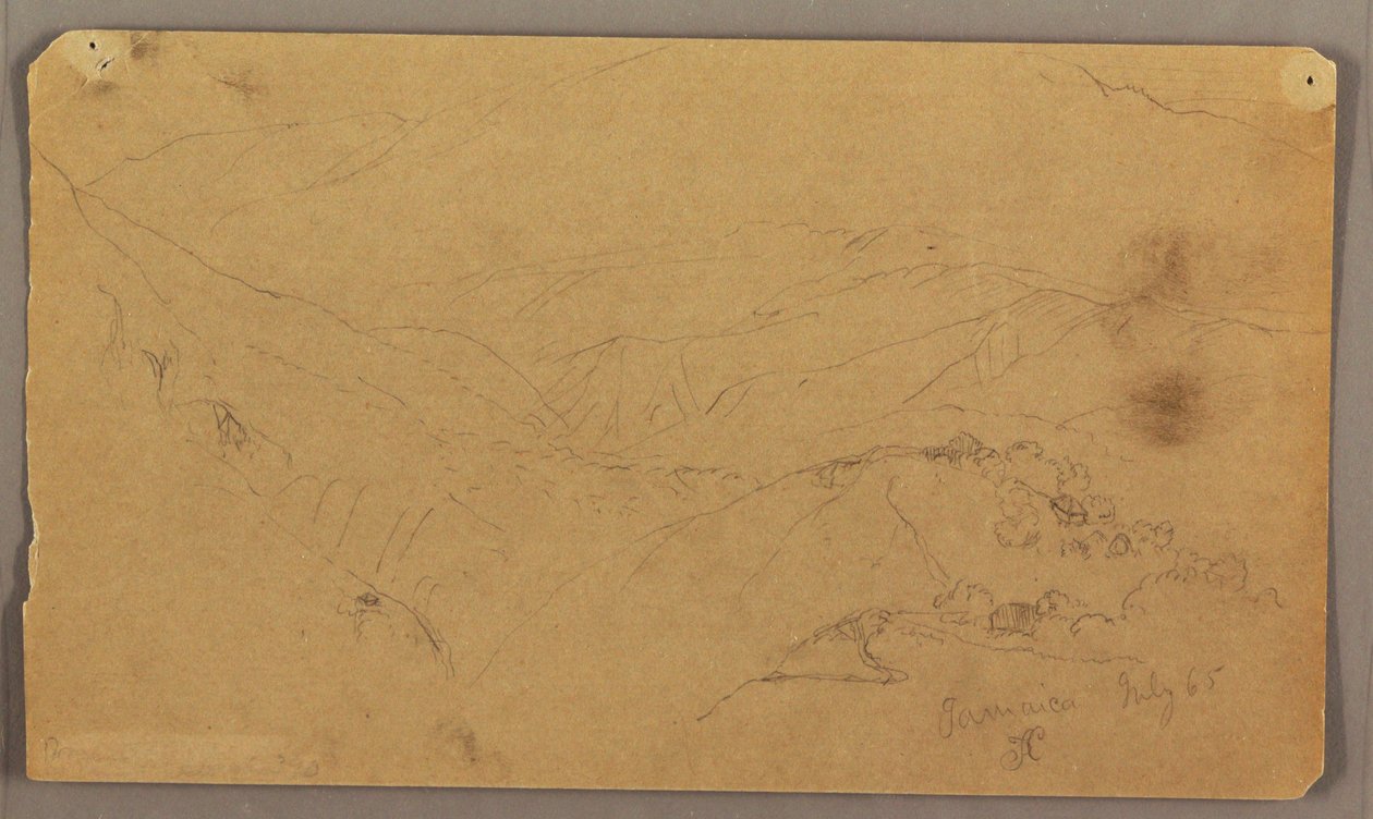 Bergslandskap, Jamaica av Frederic Edwin Church