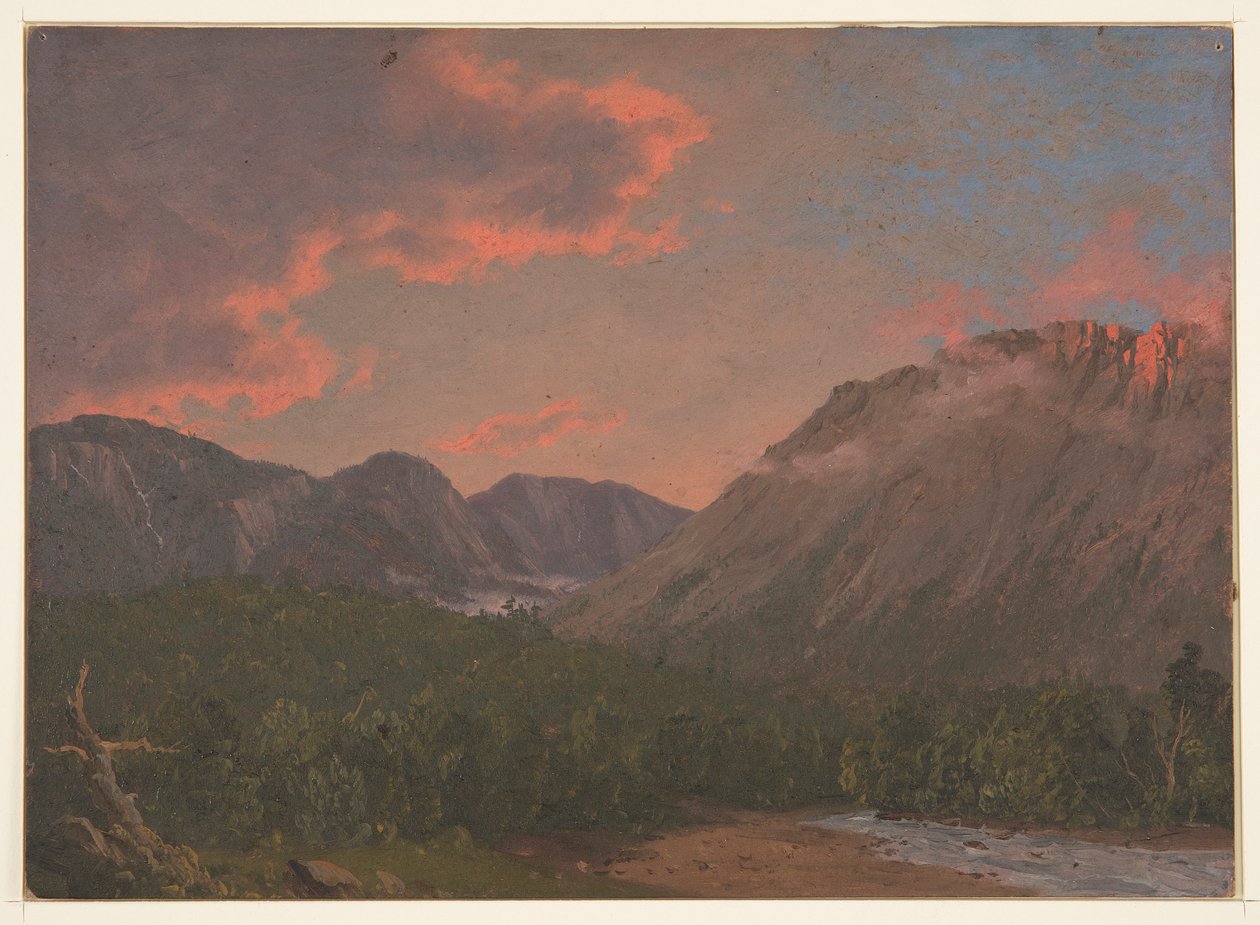 Berglandskap vid solnedgången av Frederic Edwin Church