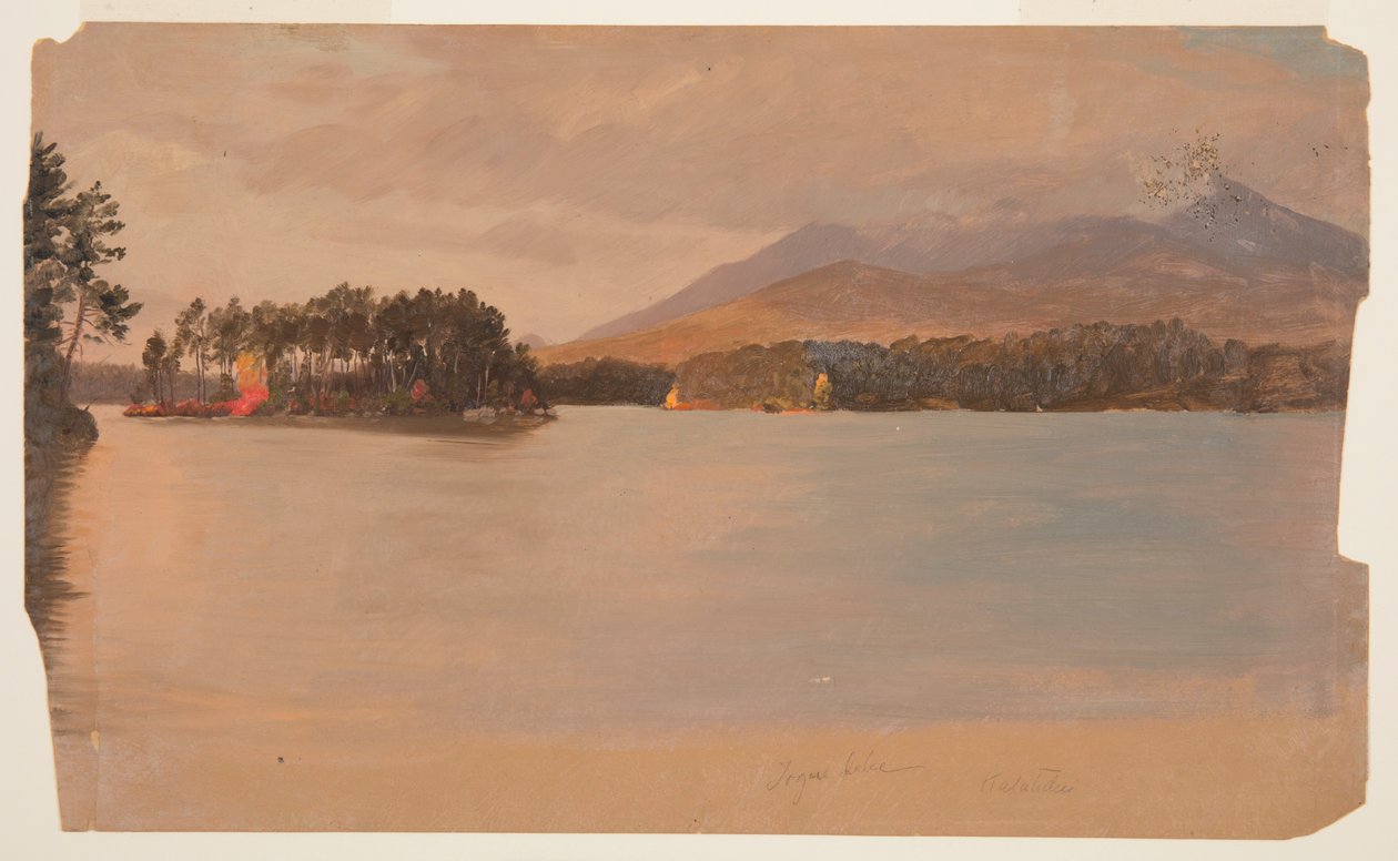 Berget Katahdin från Togue Pond av Frederic Edwin Church