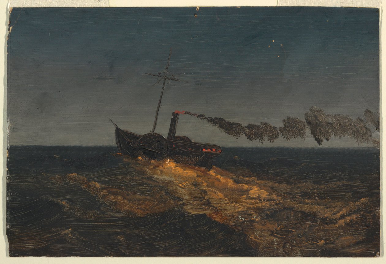 Paddelångare i skymningen av Frederic Edwin Church