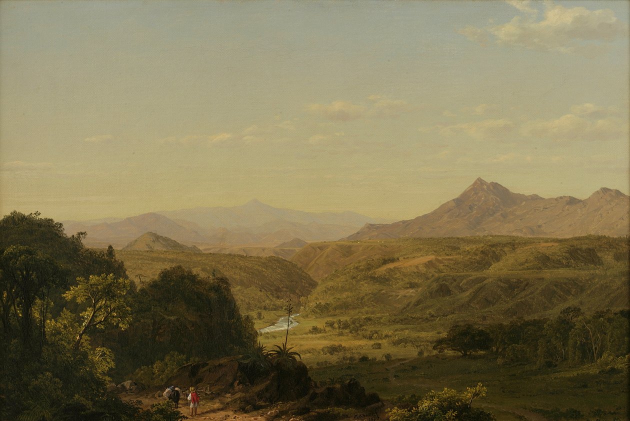 Scen bland Anderna, 1854 av Frederic Edwin Church