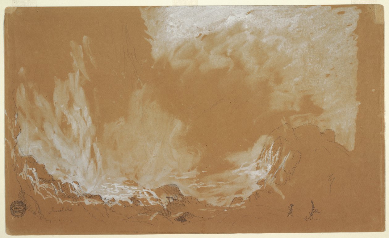 Spray från fallen, Niagara av Frederic Edwin Church