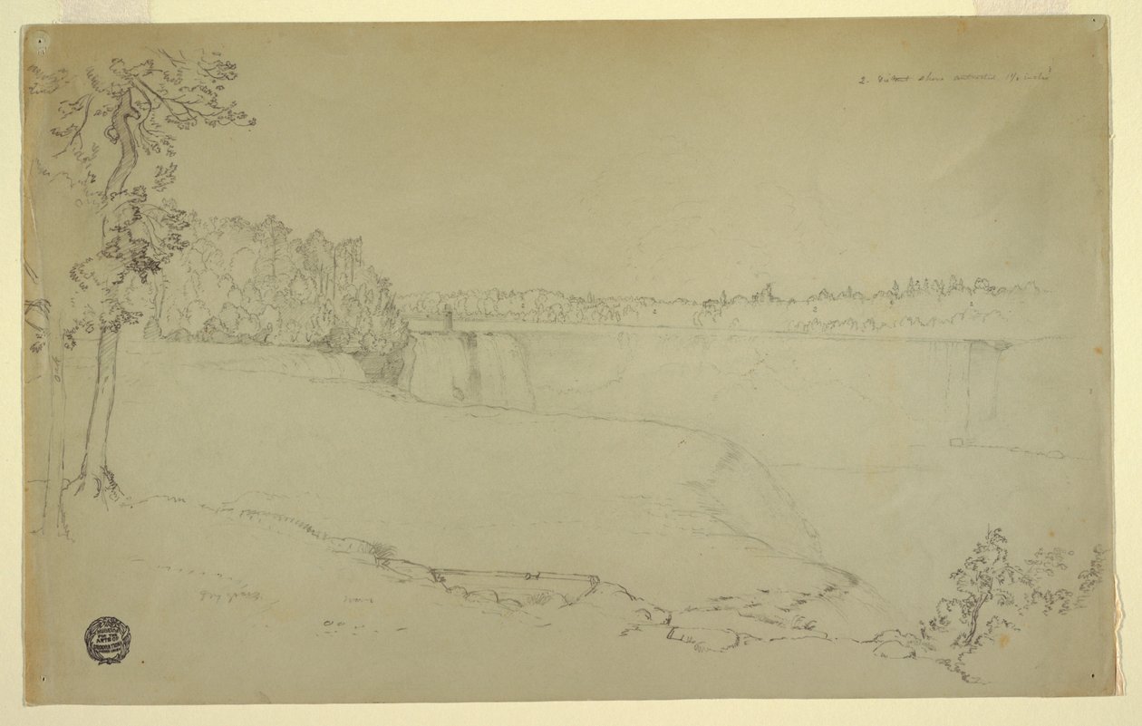 Studier. Niagarafallen. av Frederic Edwin Church
