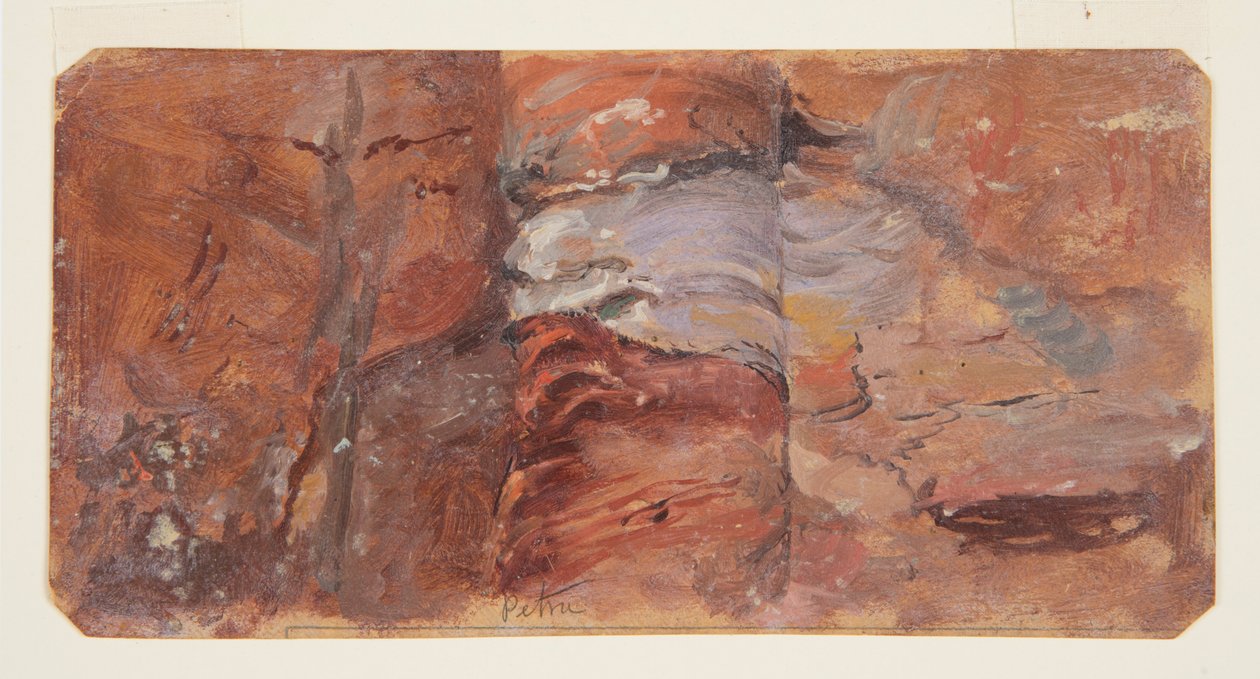 Study of Rocks, Petra av Frederic Edwin Church