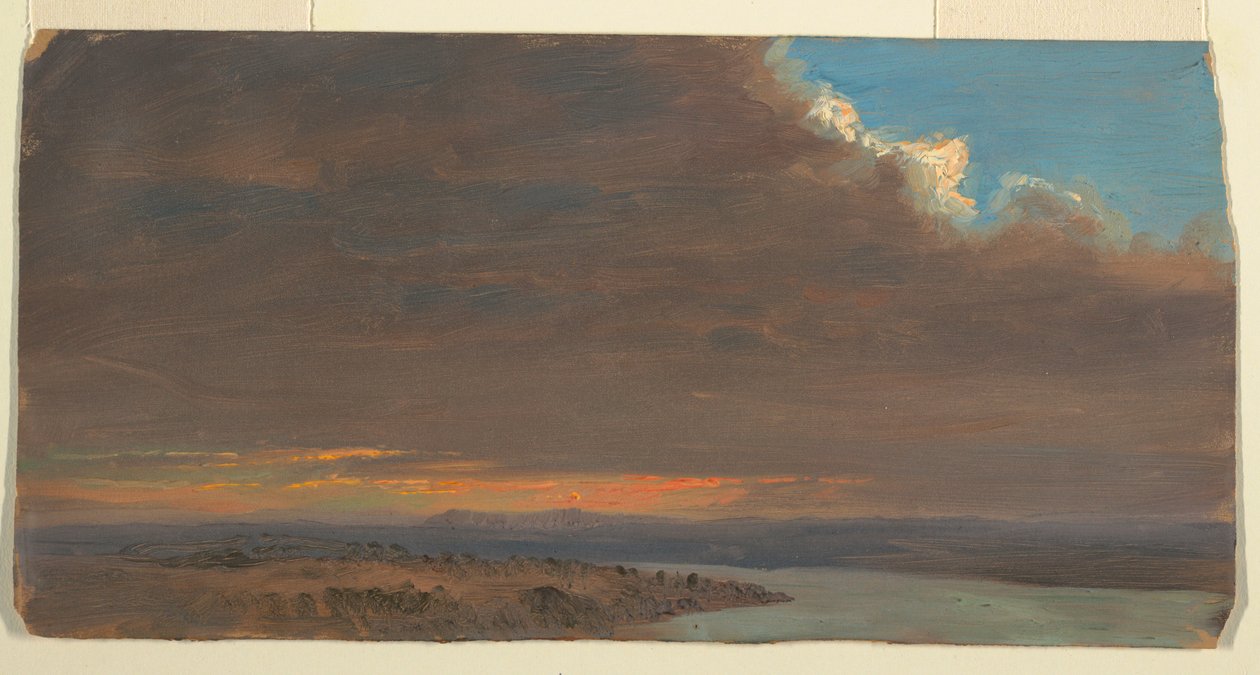 Solnedgång, Hudson Valley, New York av Frederic Edwin Church