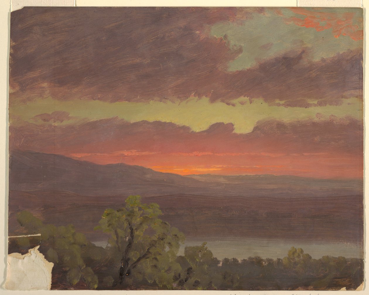 Solnedgång på Jamaica av Frederic Edwin Church