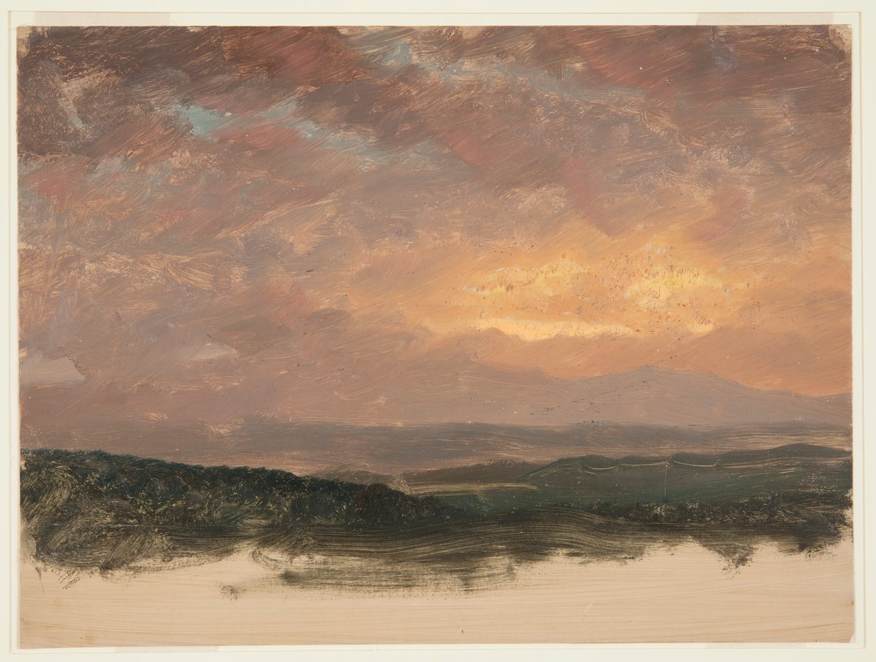 Solnedgång över Catskills av Frederic Edwin Church