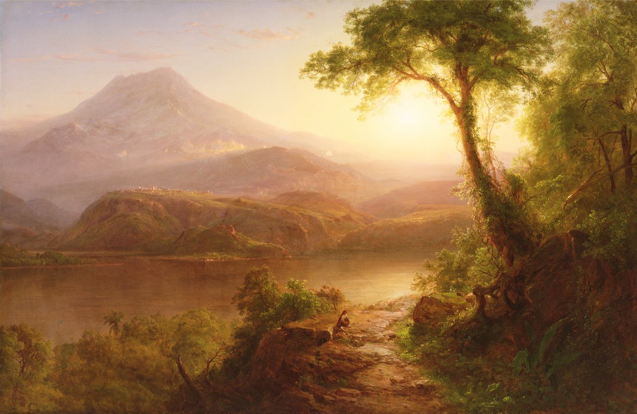 Tropiskt landskap: Sydamerikanskt landskap av Frederic Edwin Church