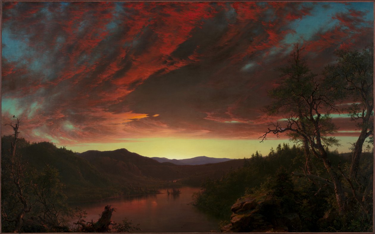 Skymning i vildmarken av Frederic Edwin Church