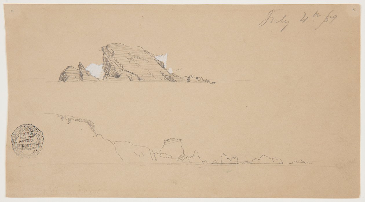 Två isberg av Frederic Edwin Church