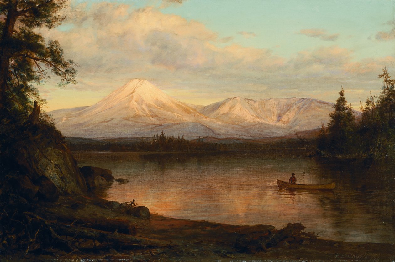 Utsikt över Mount Katahdin av Frederic Edwin Church