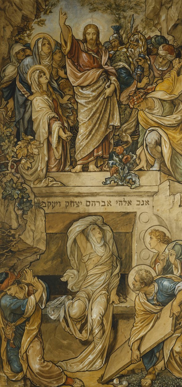 Lazarus uppståndelse, av Frederic James Shields