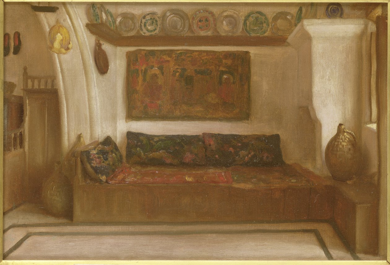 Ett hus i Lindos, Rhodos av Frederic Leighton