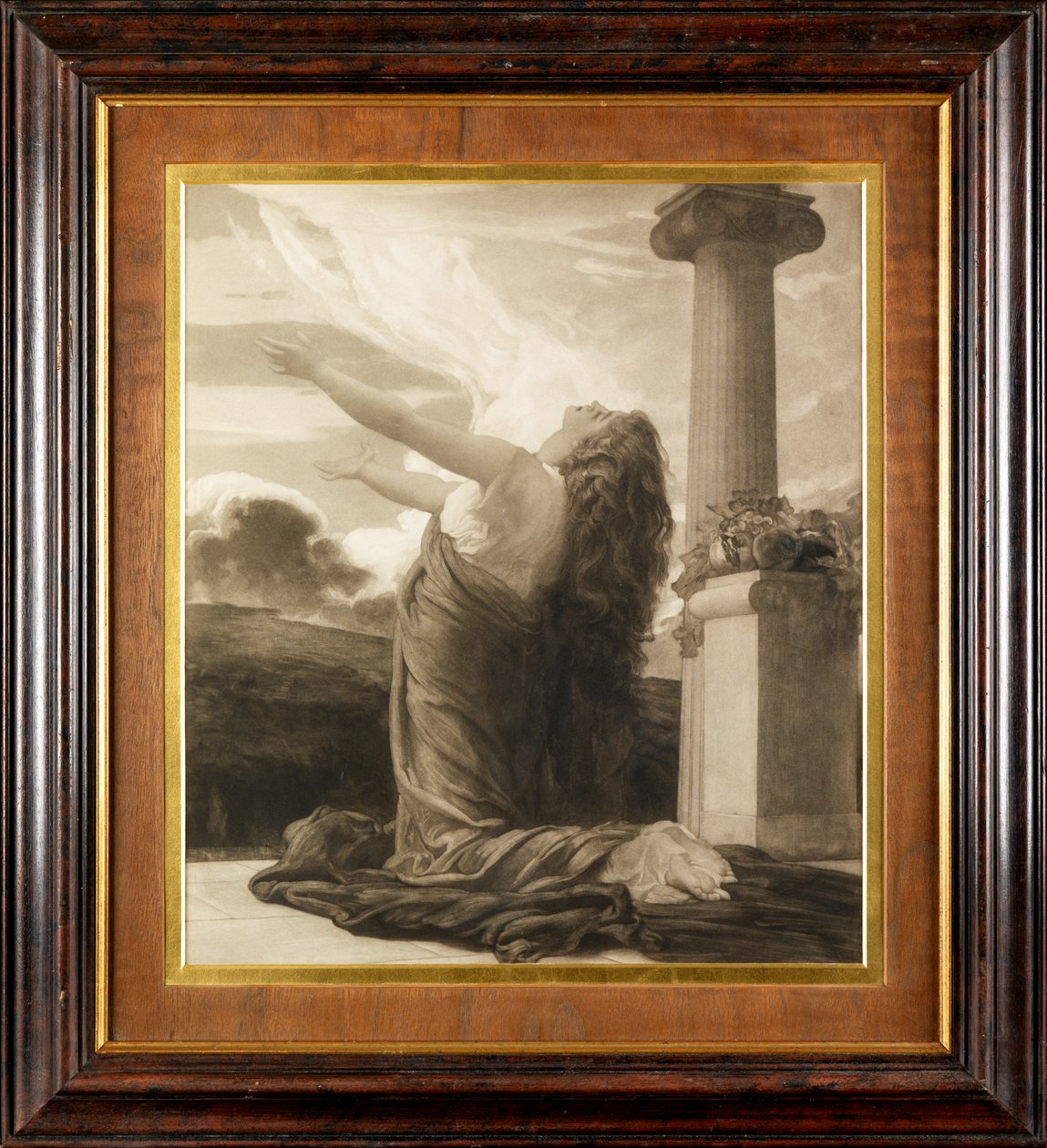 Clytie (fotogravyr) av Frederic Leighton