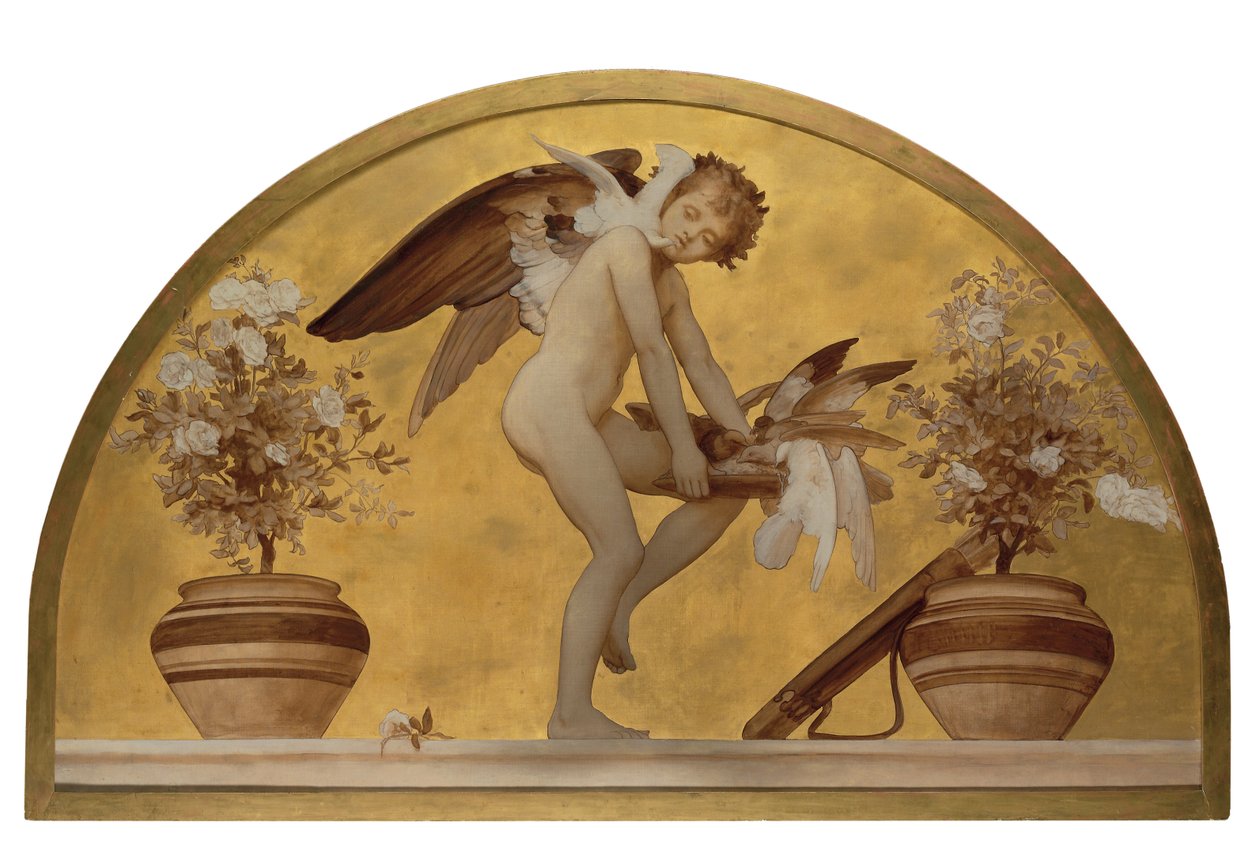 Amor och duvor av Frederic Leighton