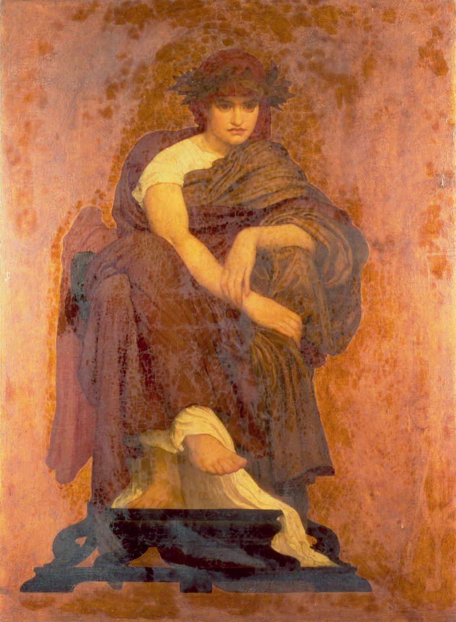 Mnemosyne, Musernas moder av Frederic Leighton