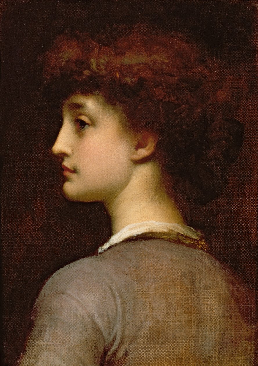 Porträtt av en ung flicka av Frederic Leighton