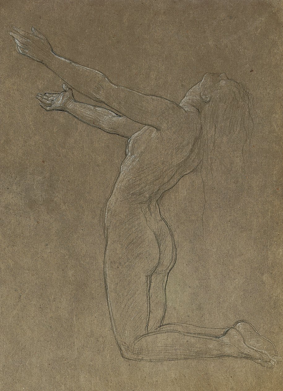 Studera för Clytie av Frederic Leighton