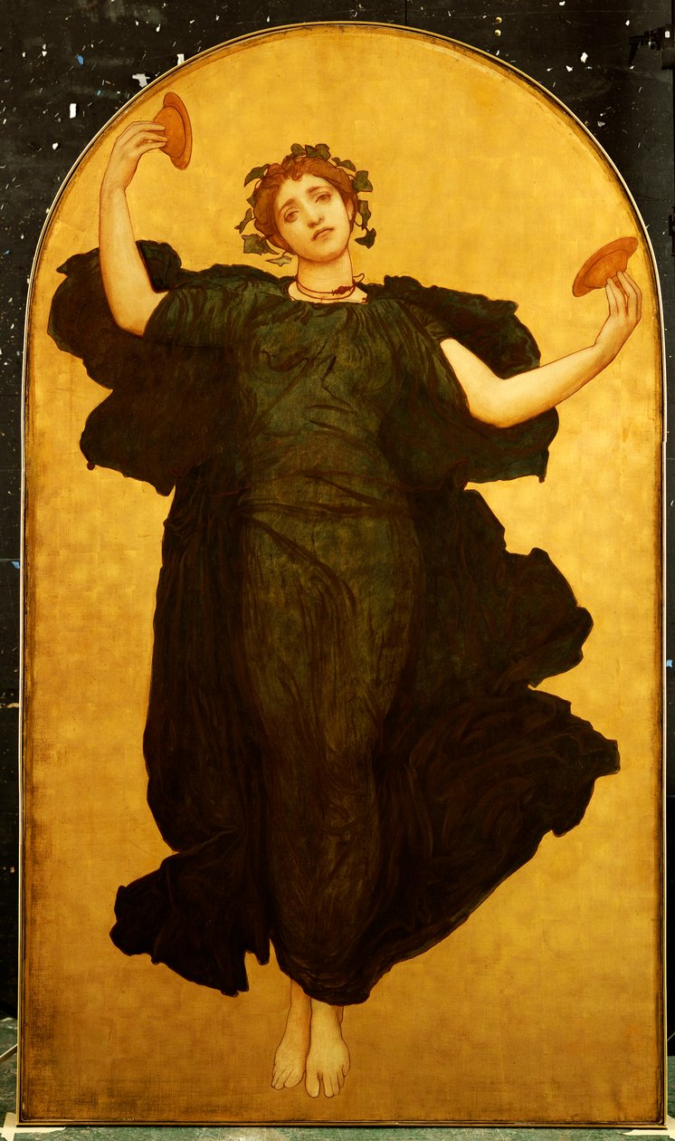 Cymbalisternas dans av Frederic Leighton