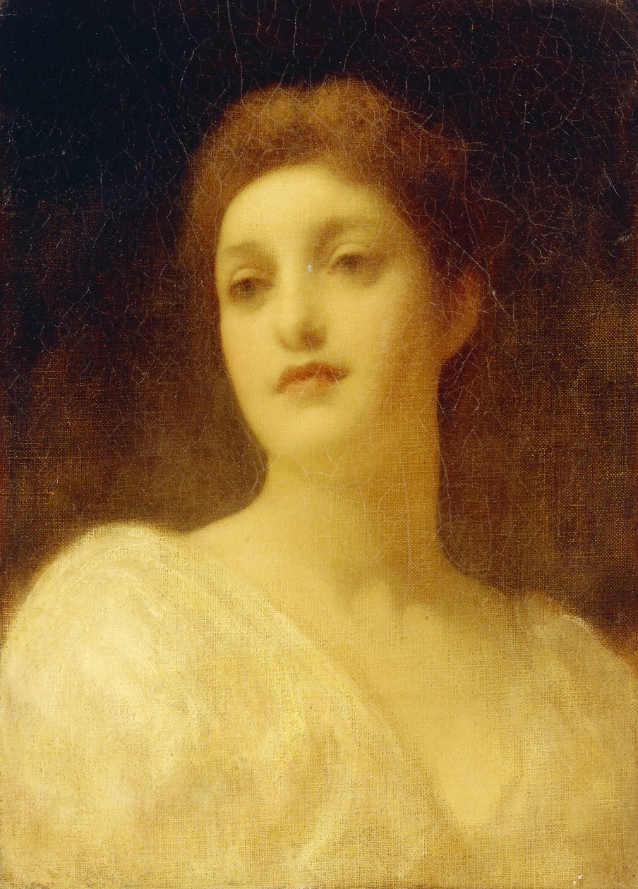 Huvudet av en flicka, av Frederic Leighton