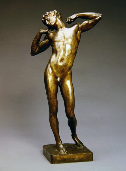 The Sluggard (brons) av Frederic Leighton