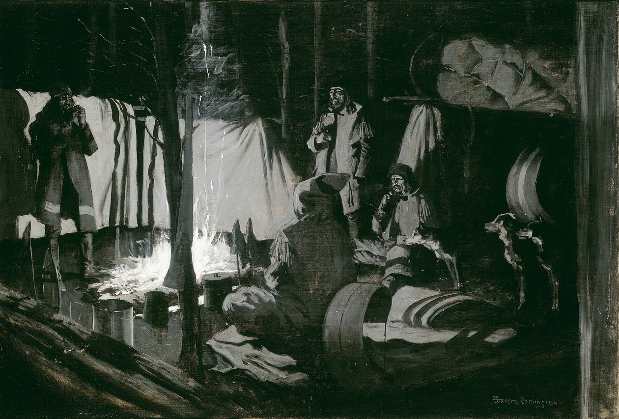 Resans första och bästa läger av Frederic Remington