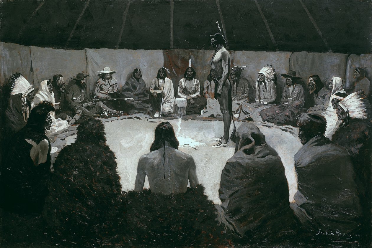 Jag ska berätta för den vita mannen av Frederic Remington