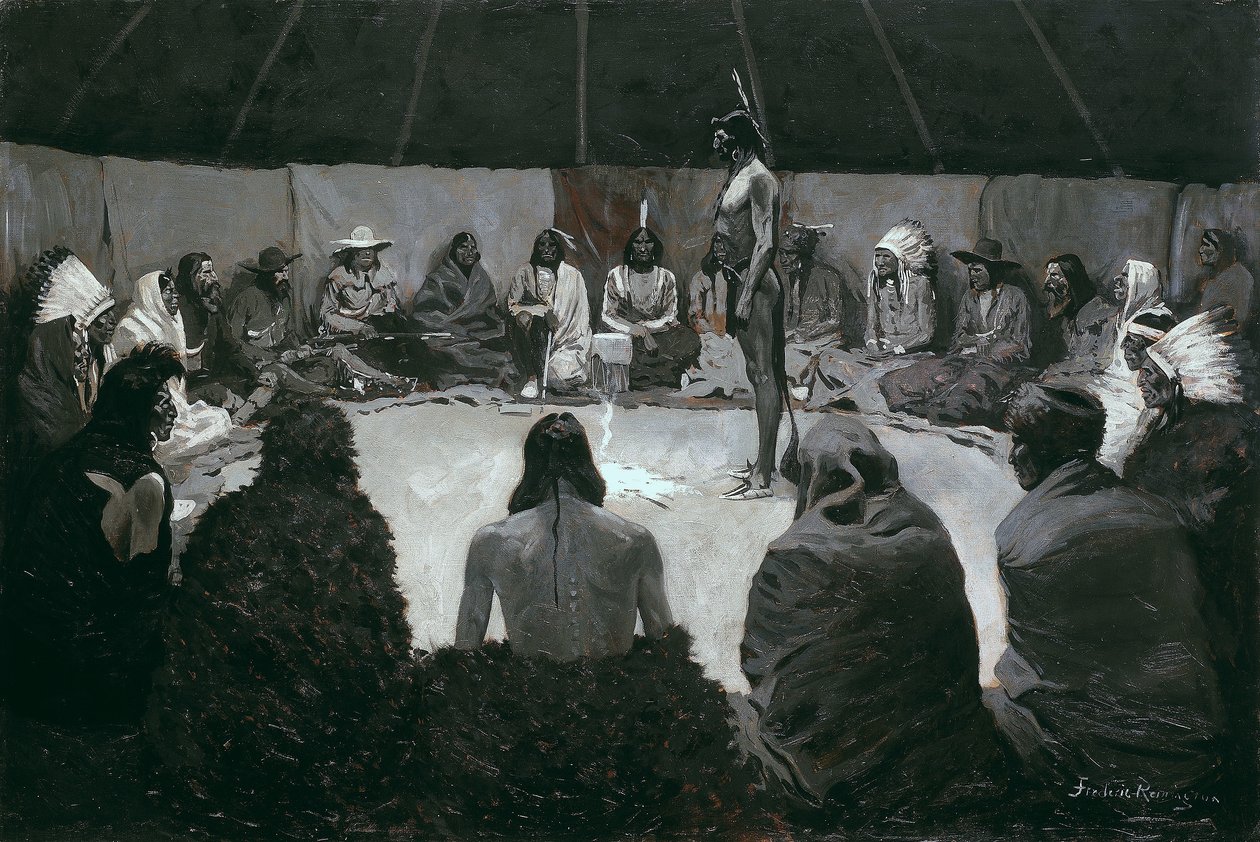 Jag ska berätta för den vite mannen av Frederic Remington
