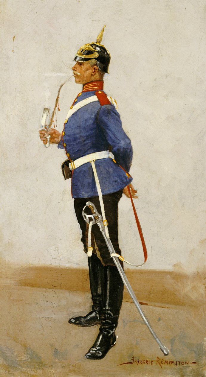 Infanteriofficer, helklänning av Frederic Remington