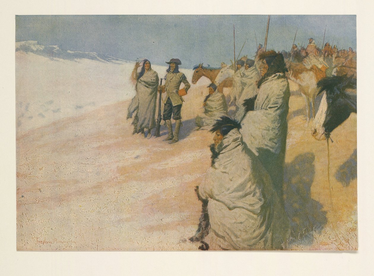 La Verendrye från Colliers Weekly, pub. 1906 av Frederic Remington