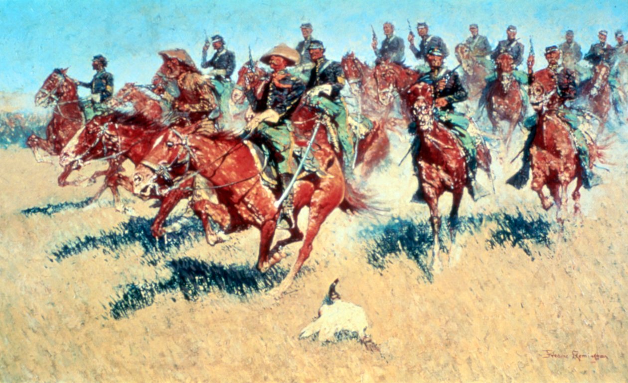 På södra slätten, 1907 av Frederic Remington