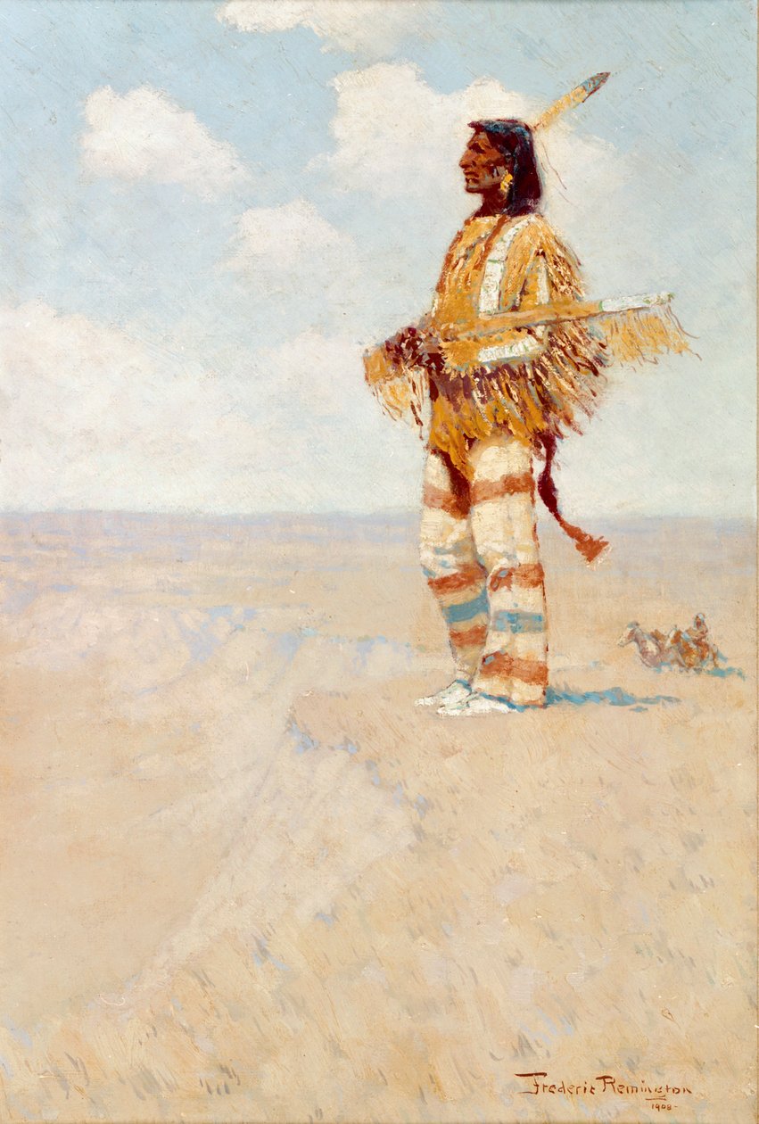 Den siste av sin ras (Den försvinnande amerikanen) av Frederic Remington