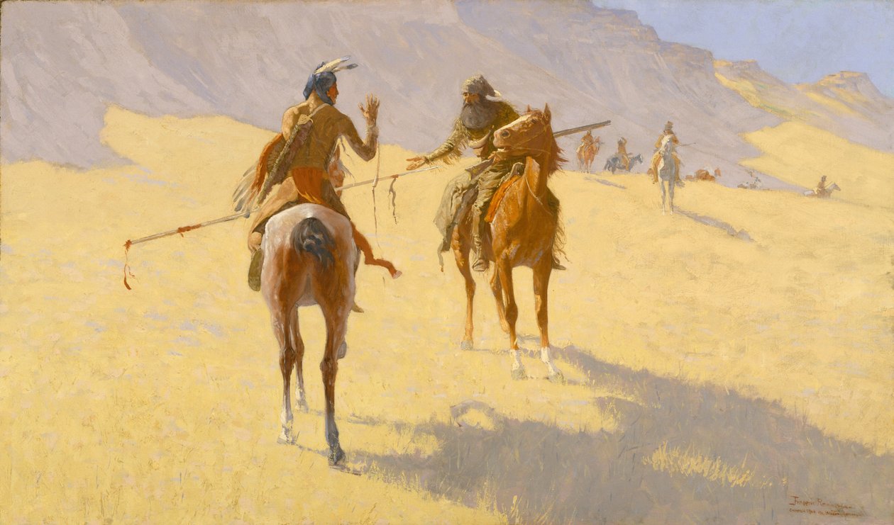 The Parley, 1903 av Frederic Remington