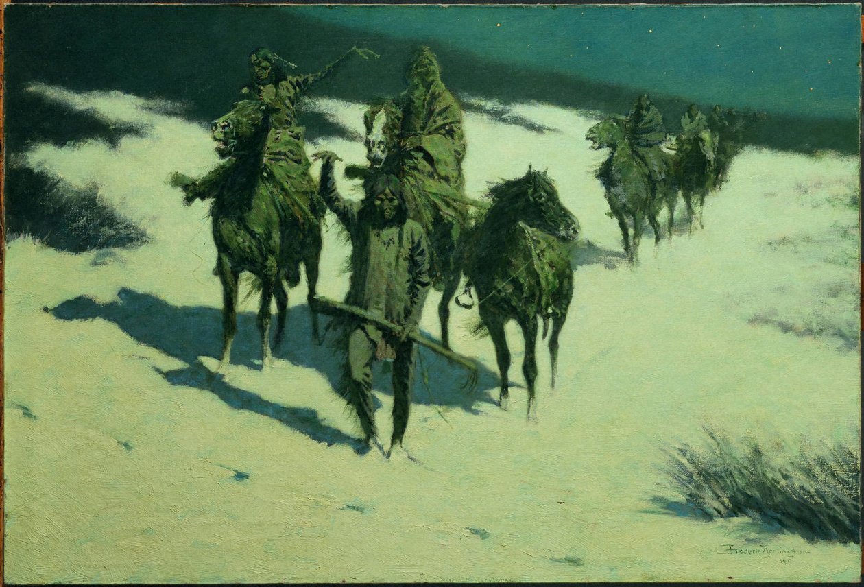 Den skodda hästens spår av Frederic Remington