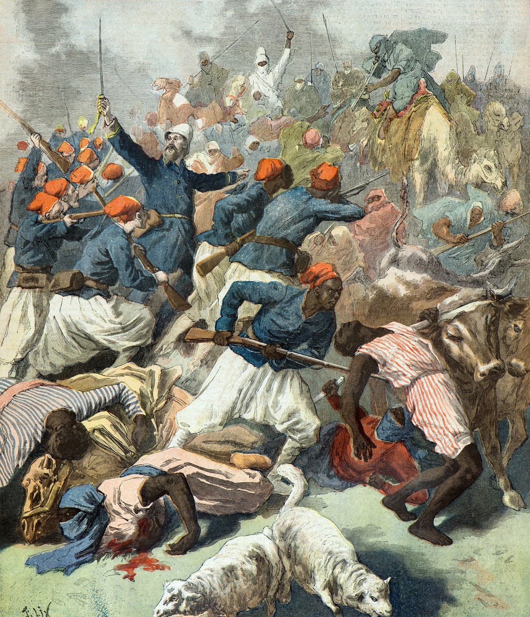 Militär operation under ledning av Joffre av Frederic Theodore Lix