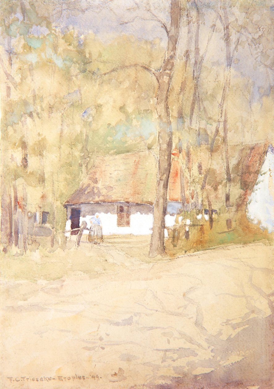 Bondgård i Étaples, 1899 av Frederick Carl Frieseke