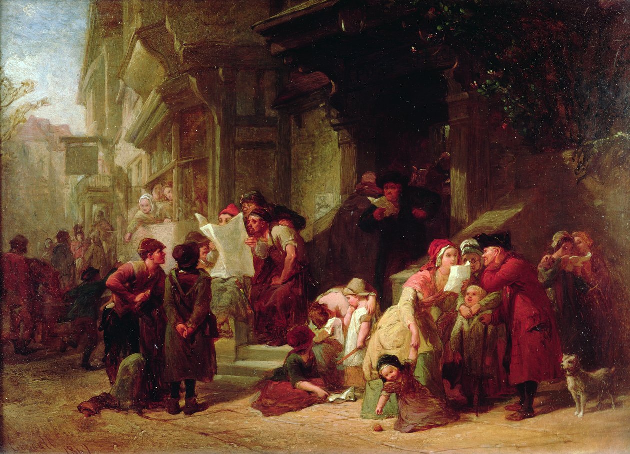 Byns postkontor av Frederick Goodall