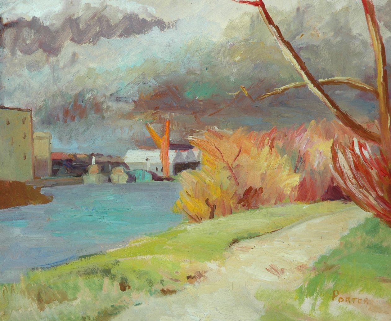 Floden vid Kew av Frederick James Porter