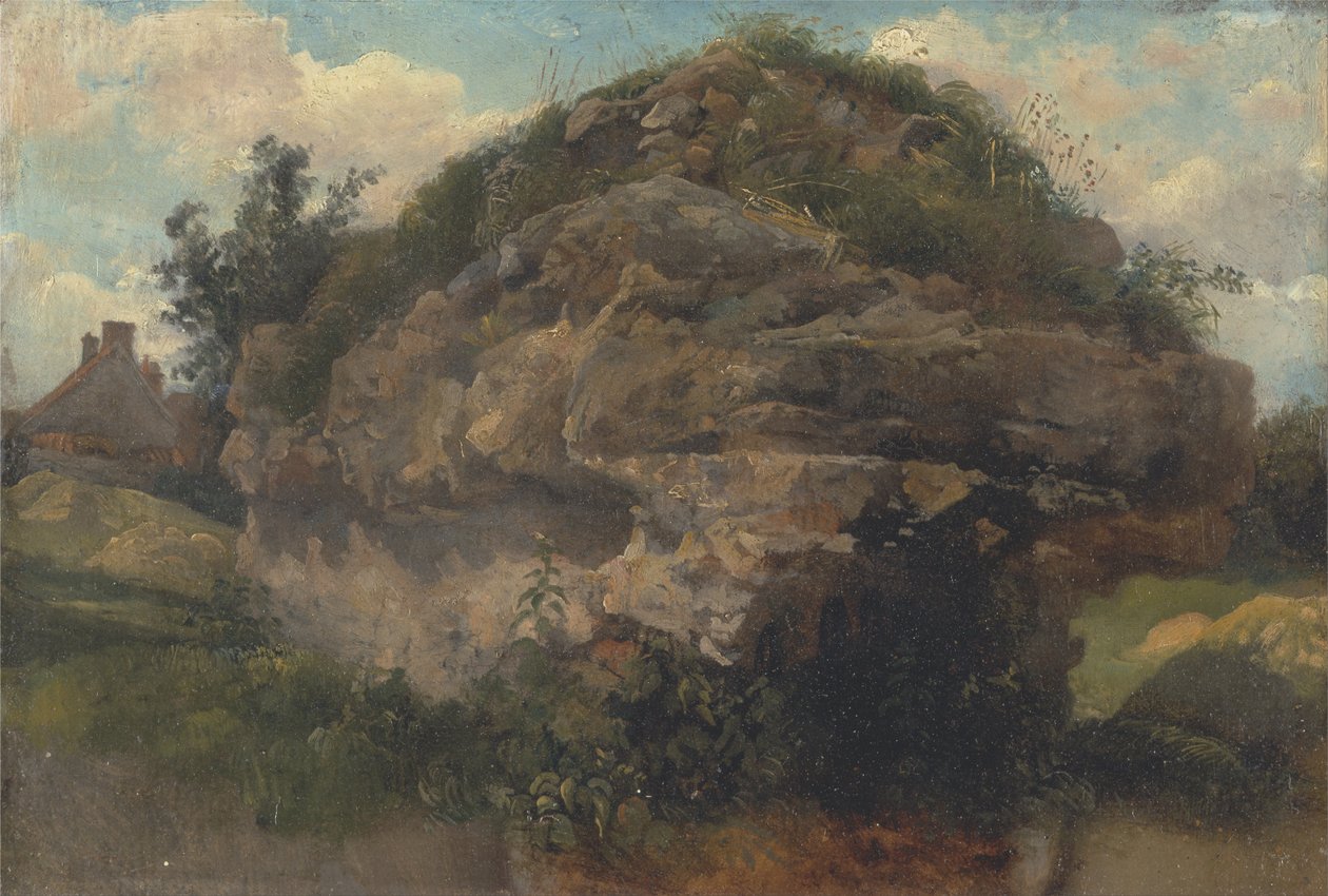 Rocky Hillside av George Frederick Watts