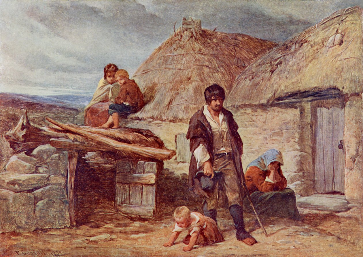 En irländsk vräkning av Frederick (after) Goodall