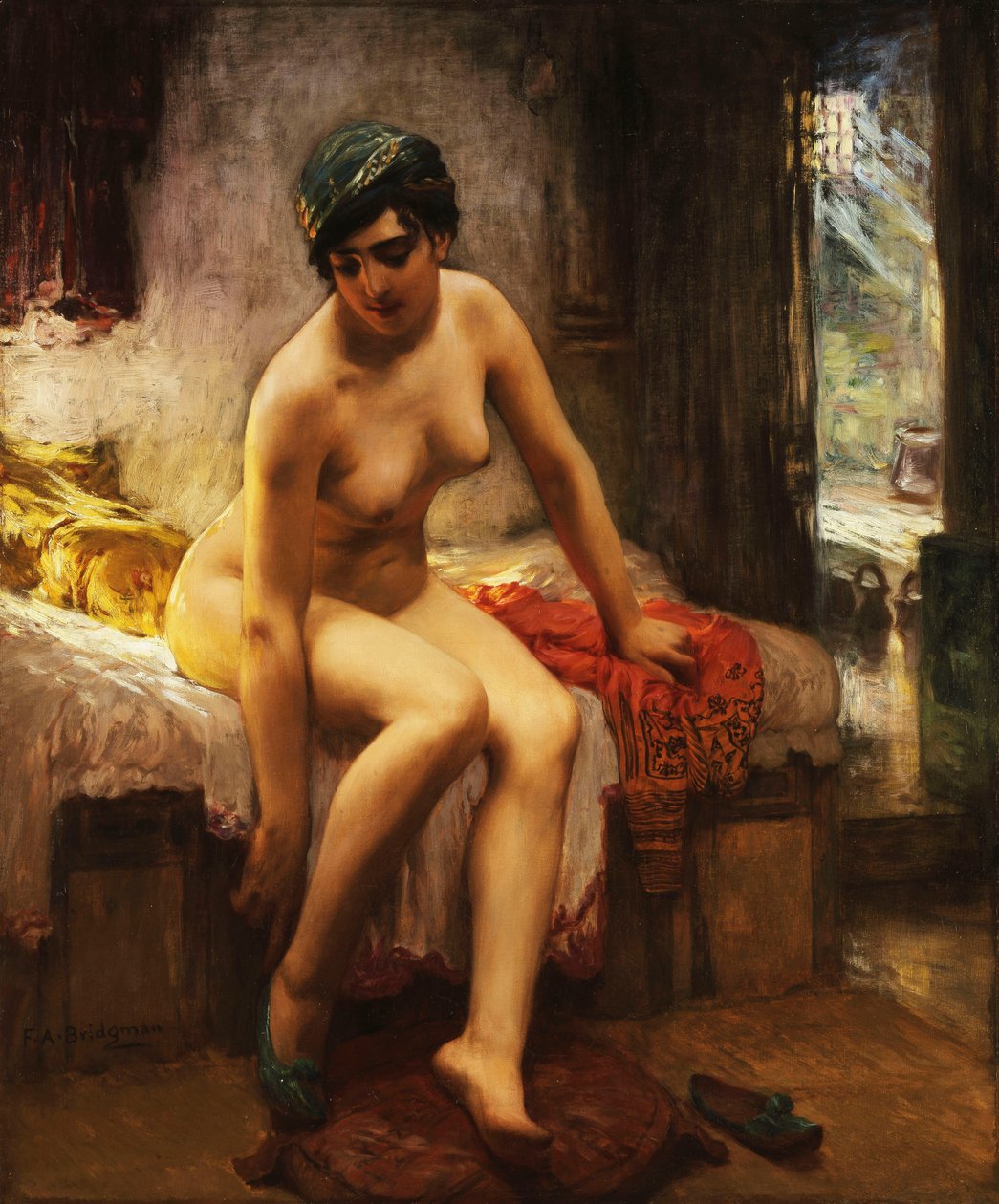 En algerisk prostituerad, av Frederick Arthur Bridgman