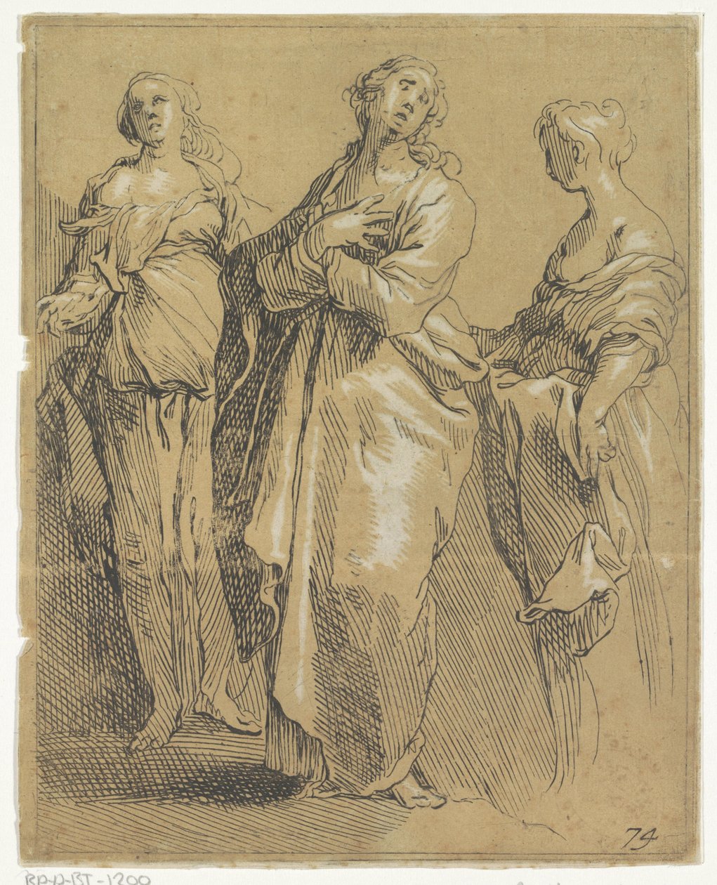 Tre stående figurer av Frederick Bloemaert