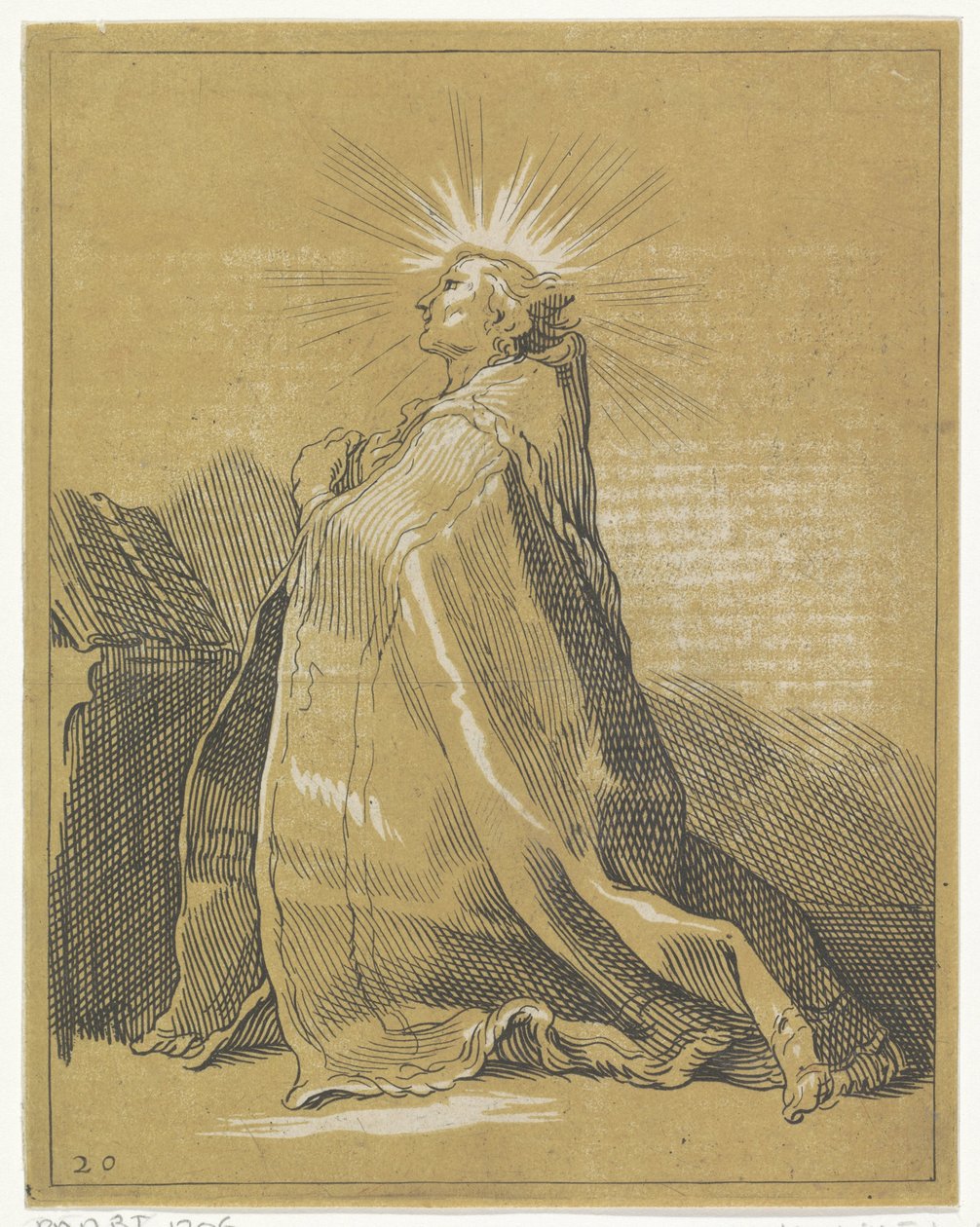 Knäböjande helgon i bön av Frederick Bloemaert