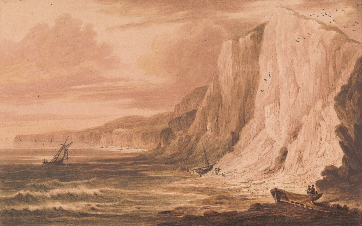 Culver Cliff, Sandown Bay, Isle of Wight av Frederick Calvert