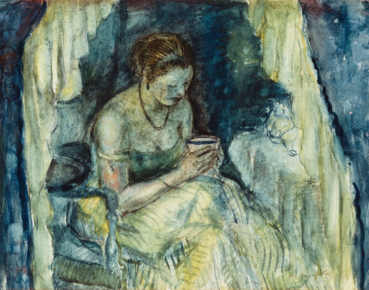 En kopp te av Frederick Carl Frieseke