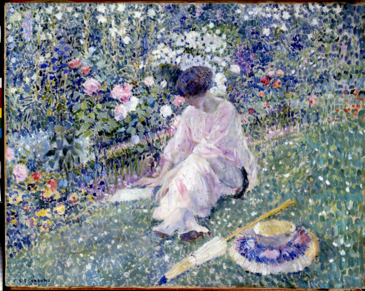Trädgård i juni av Frederick Carl Frieseke