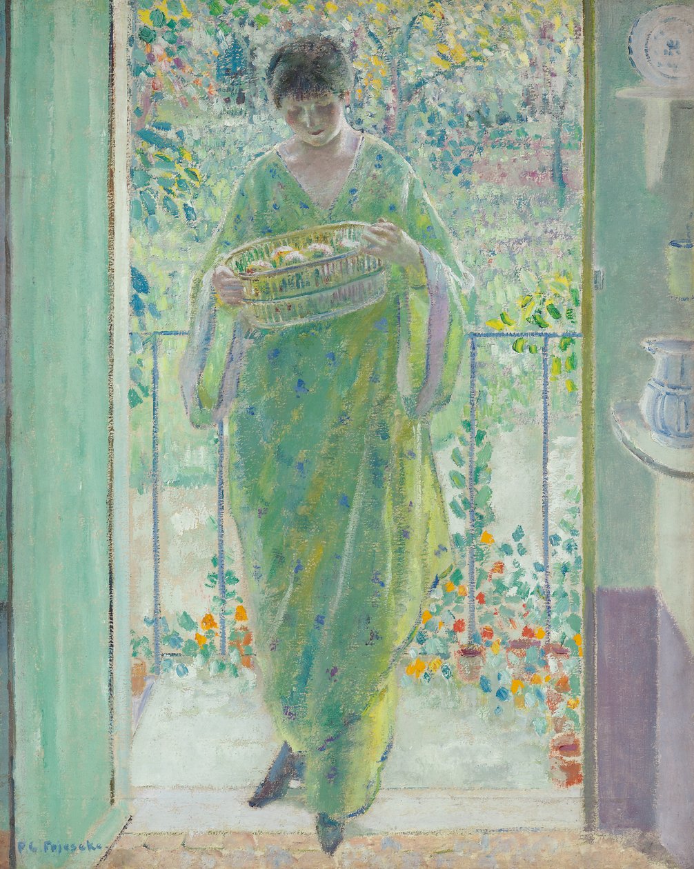 Köksdörren av Frederick Carl Frieseke