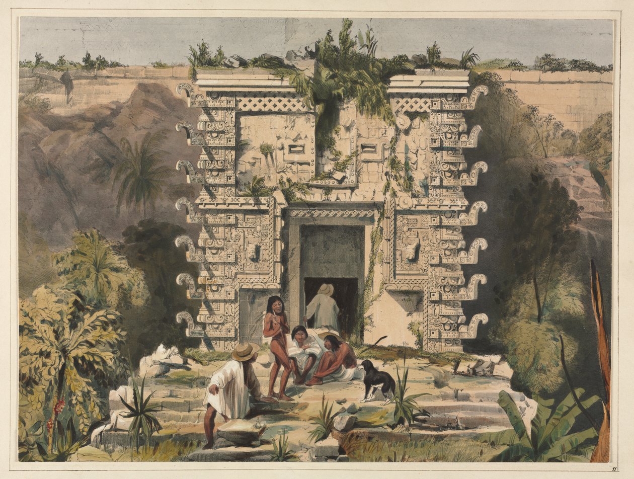 Gateway of the Great Theocallis, Uxmal av Frederick Catherwood