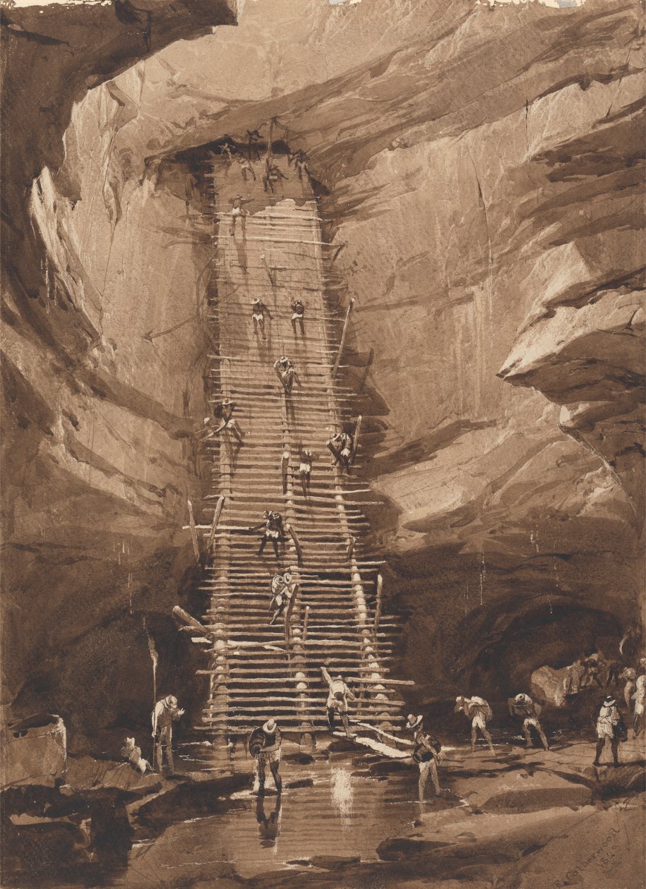 Väl i Bolonchen, Yucatan av Frederick Catherwood